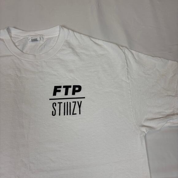 FTP Stiizy Logo Short Sleeve T Shirt Men's XL Streetwear Skater Rare - Picture 2 of 7